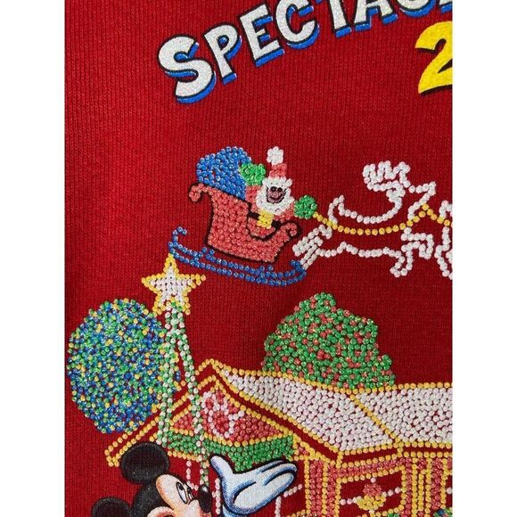 VTG Disney 2001 Spectacle of Lights Sweatshirt‎ 2XL Rare Christmas - Picture 12 of 15